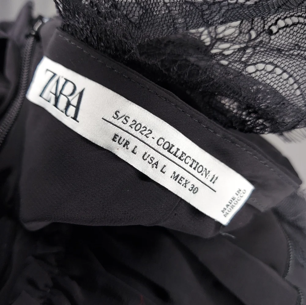 Zara Black Asymmetrical Skirt - Picture 7 of 8